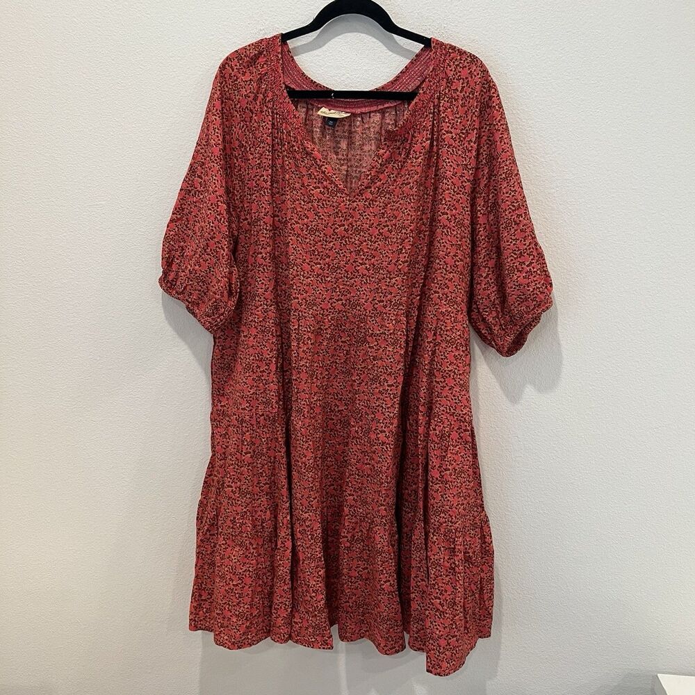 Universal Thread Western Cowgirl Farmers Daughter Cotton Floral Mini Dress XXL